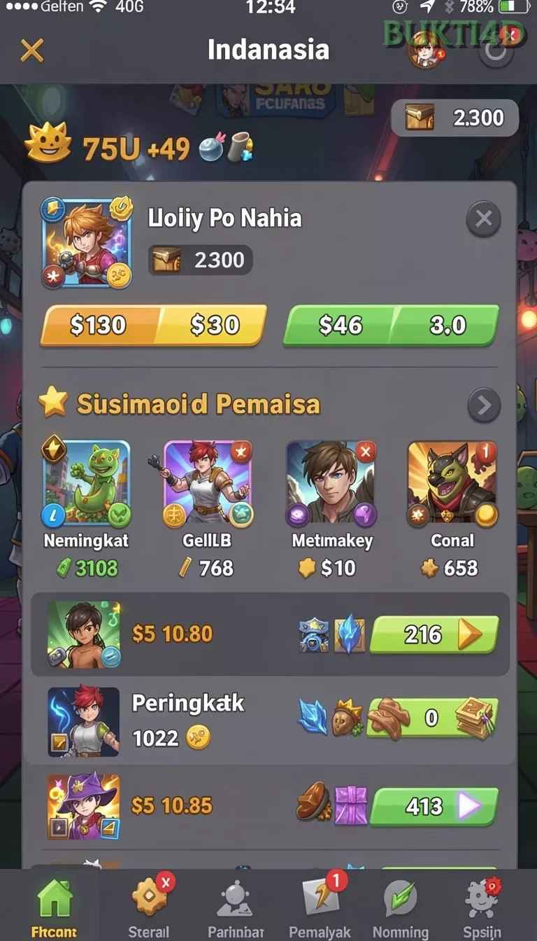 Cuplikan layar SOLOTOTO — pengaturan akun