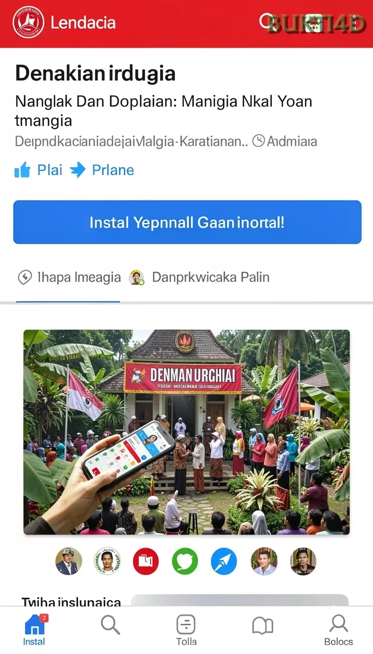 Cuplikan layar RAJAJUARA — menu navigasi