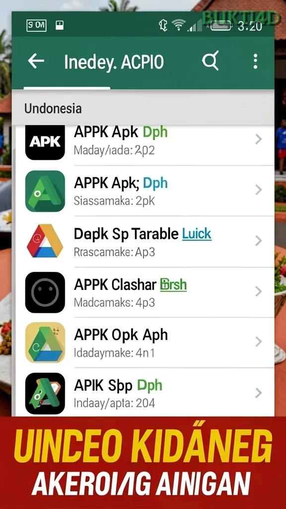 Cuplikan layar SOLOTOTO — menu navigasi