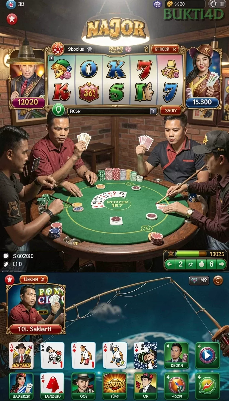 Cuplikan layar IDRKING — menu navigasi