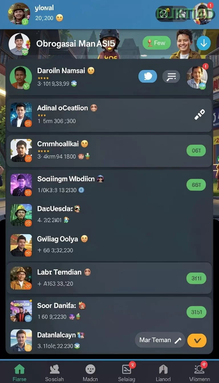 Cuplikan layar PENIDABET — pengaturan akun